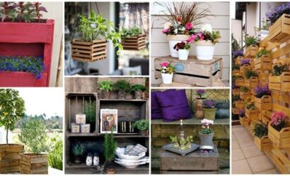 12+ Fantastic Ideas for Decorating Your Garden with Wooden Boxes