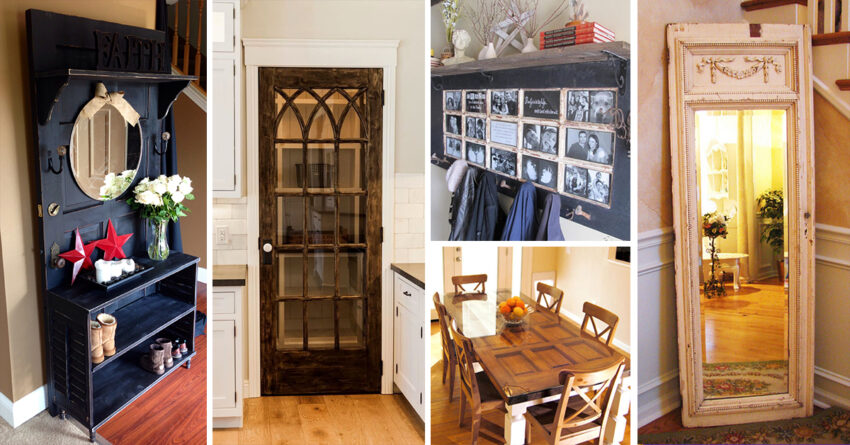 40+ Artistic and practical ideas for repurposed old doors