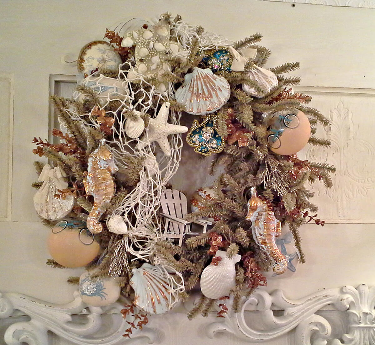 Smorgasboard of the Sea Nautical Christmas Wreath