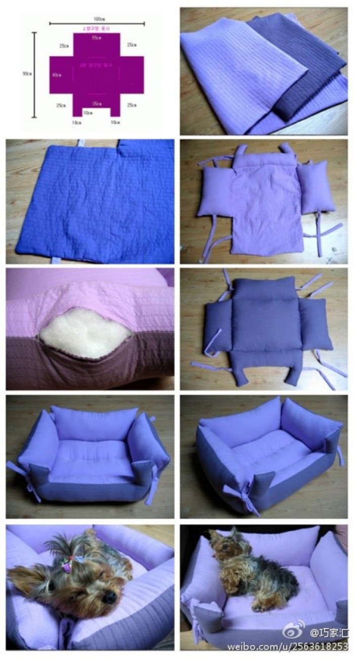 Sew-it-yourself Bolster Pet Bed