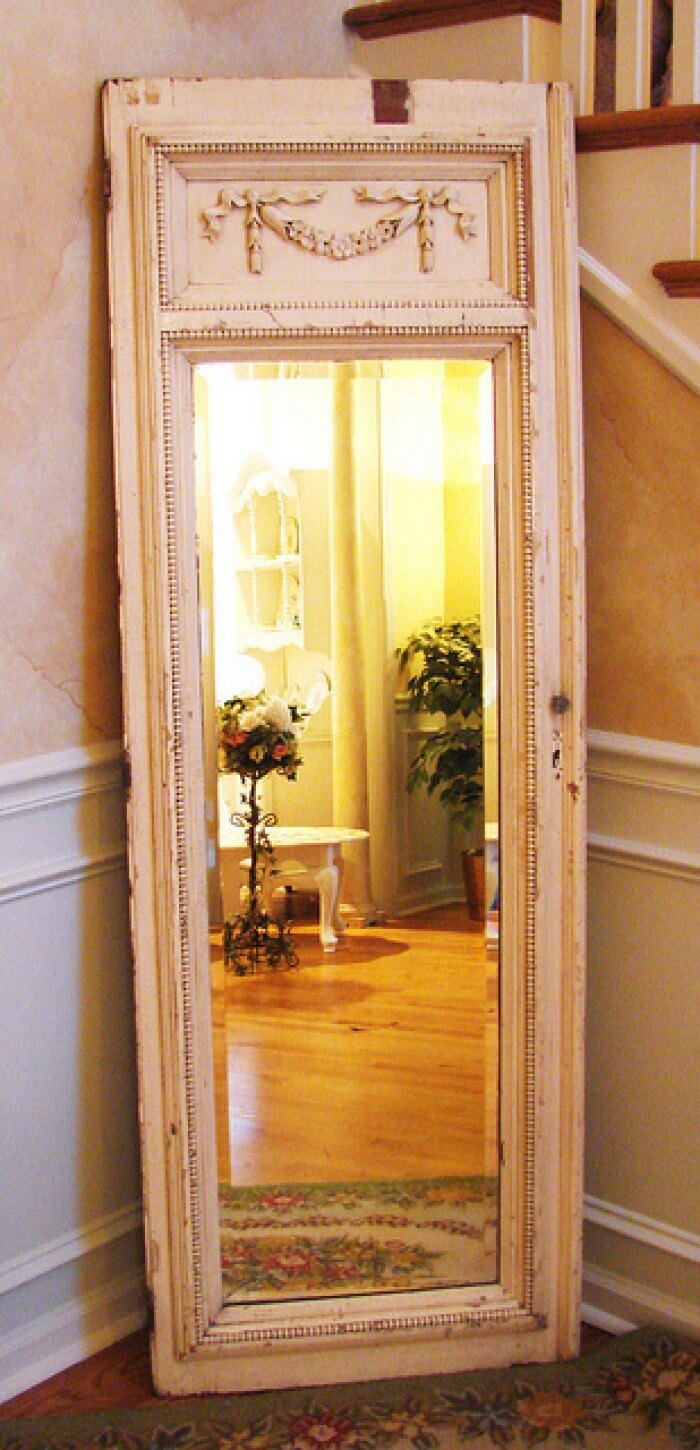 Classical Panel Framed Full-Length Mirror