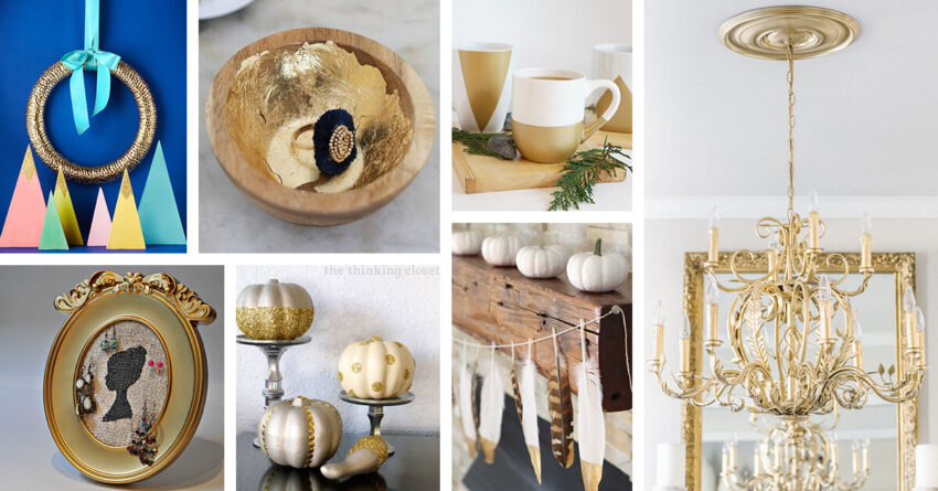 20 beautiful DIY gold projects for a classy touch for your simply modern home