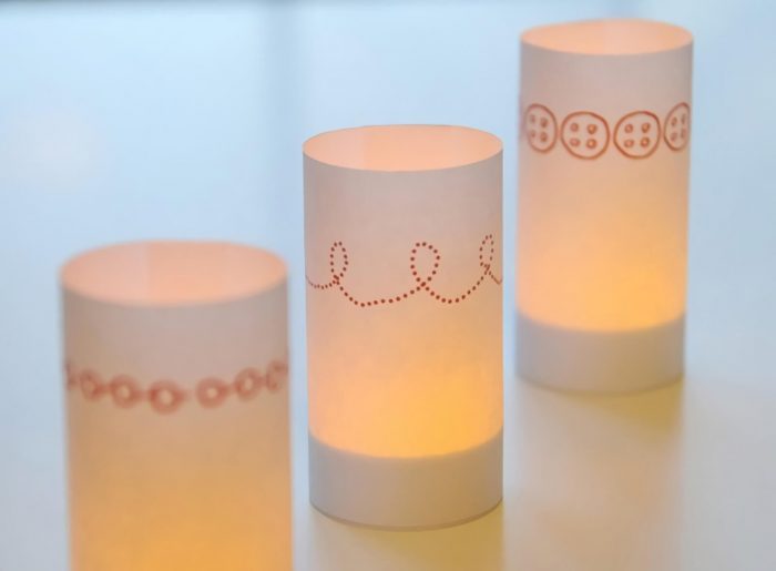 DIY Kerzenverpackungen aus Papier
