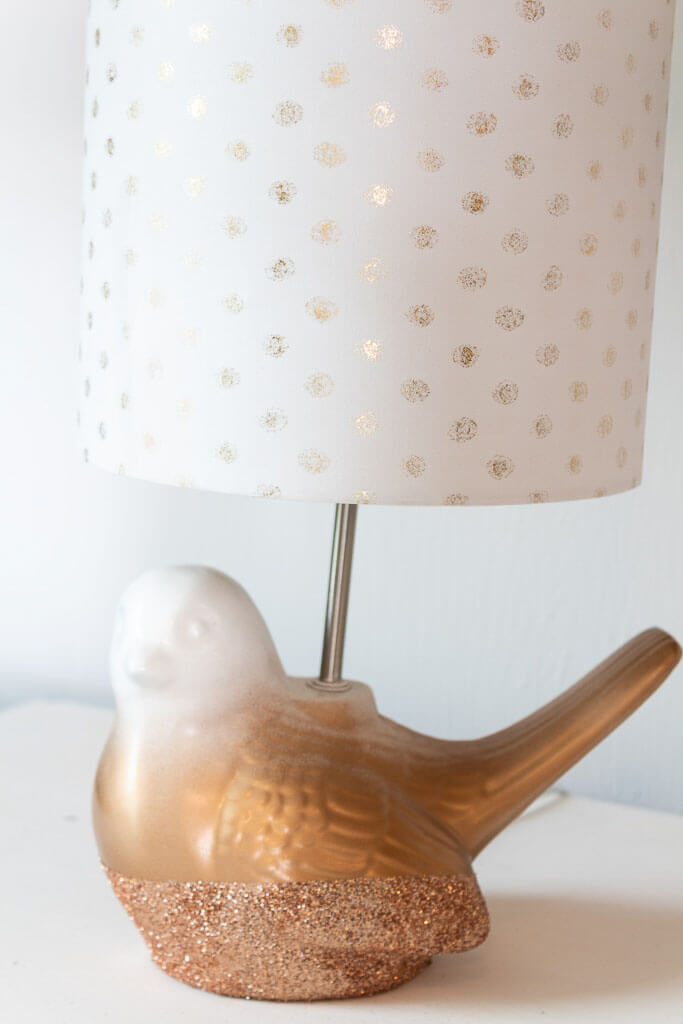 Gold Ombre Lamp with a Glitter Base