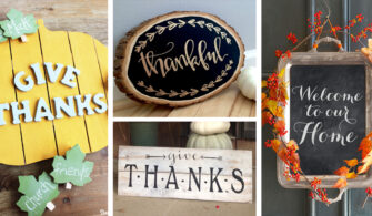 20 DIY Thanksgiving signs your friends and family will love