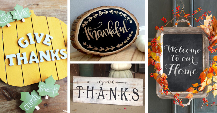 17 DIY Thanksgiving Signs Your Friends and Family Will Love