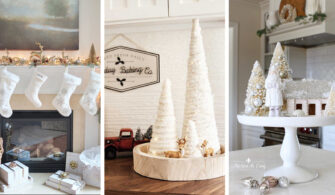 28 White Christmas Home Decor-Ideen