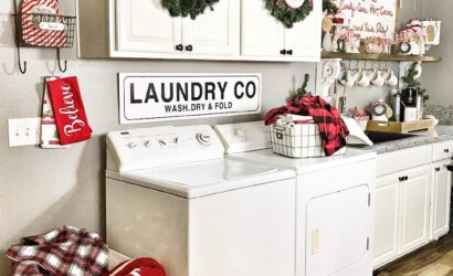 Christmas laundry room decor ideas