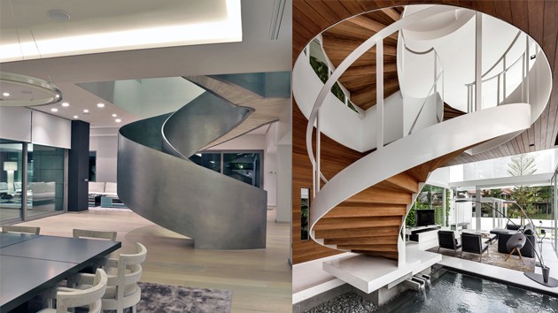 Ideas for modern spiral stairs
