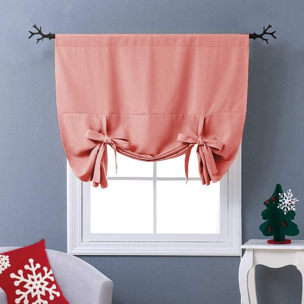 bright curtain with baloon drape