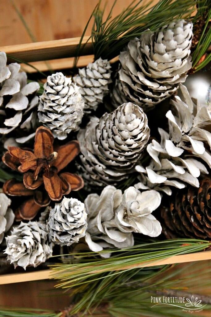Affordable Frost-Tipped Pinecone Ornaments