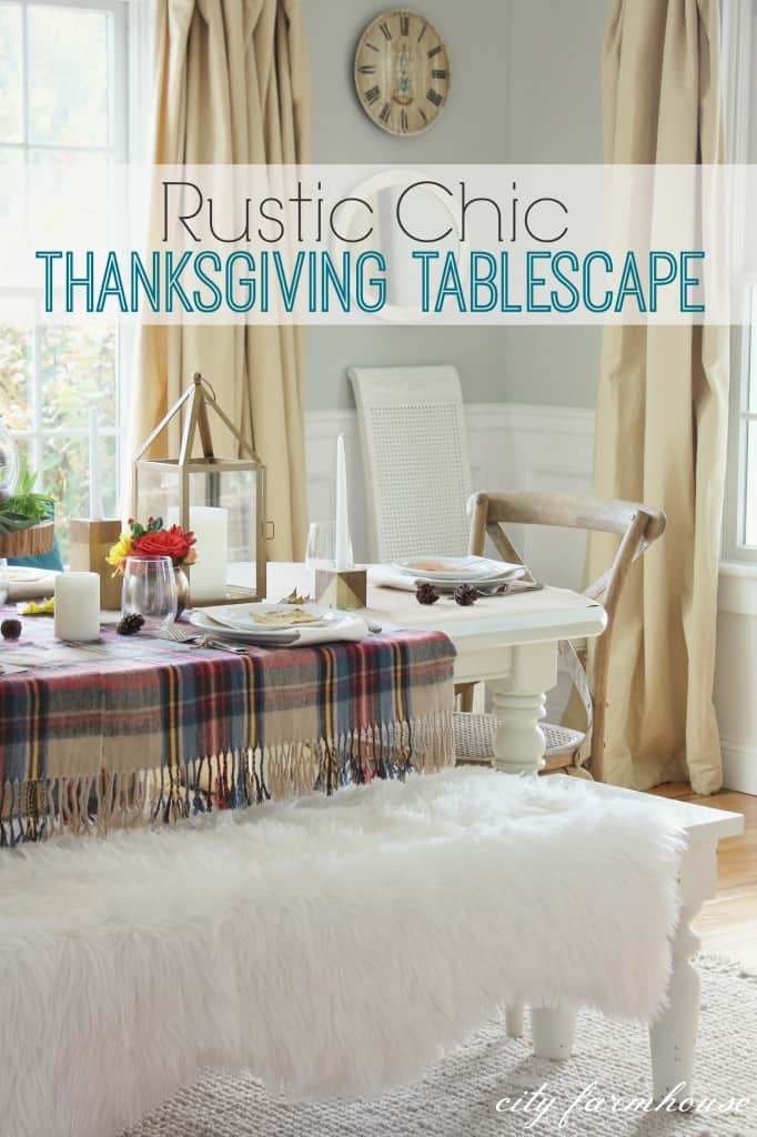 Rustic Chic Thanksgiving Table Decor