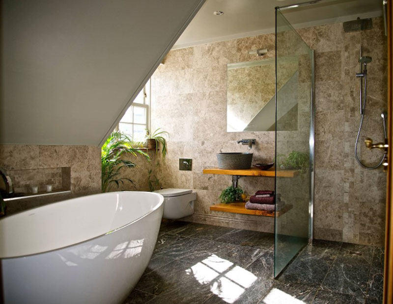 Natural stone Wetroom