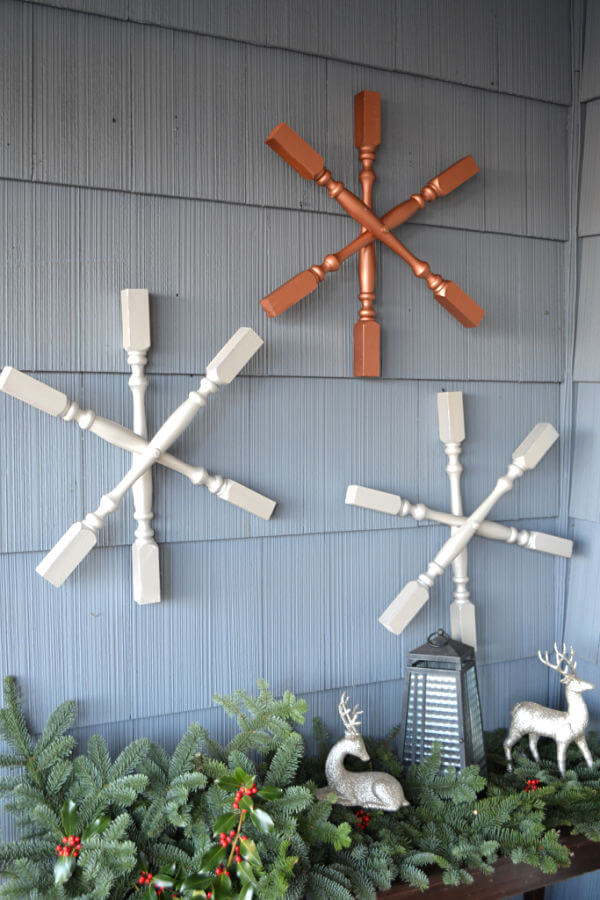 Creatively Crafty Spindle Snowflakes Winter Decor