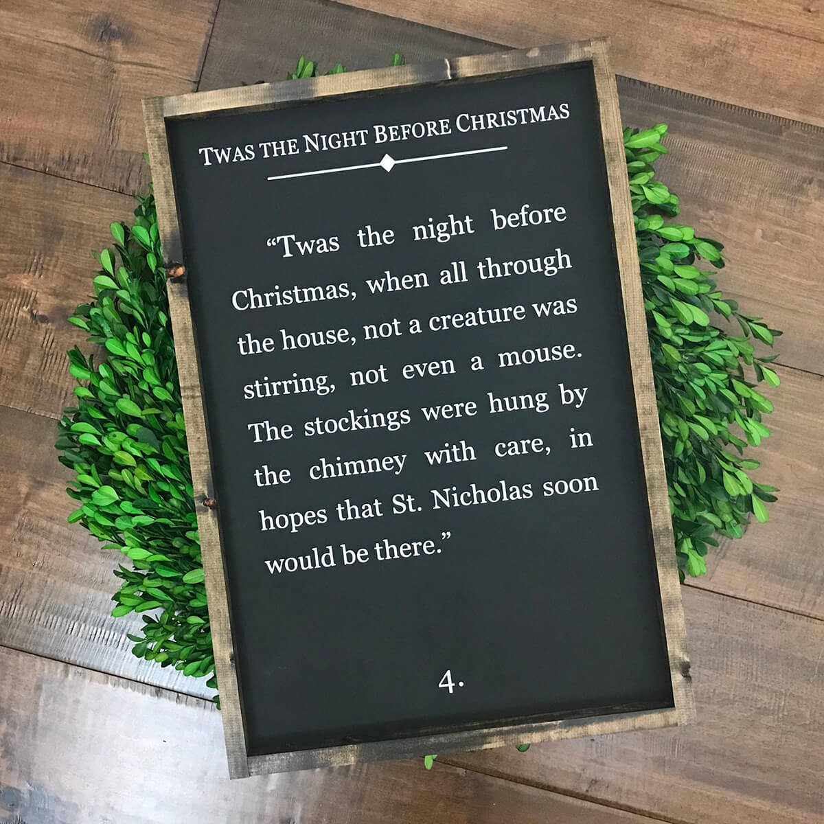 Classic ‘Twas the Night Before Christmas Sign