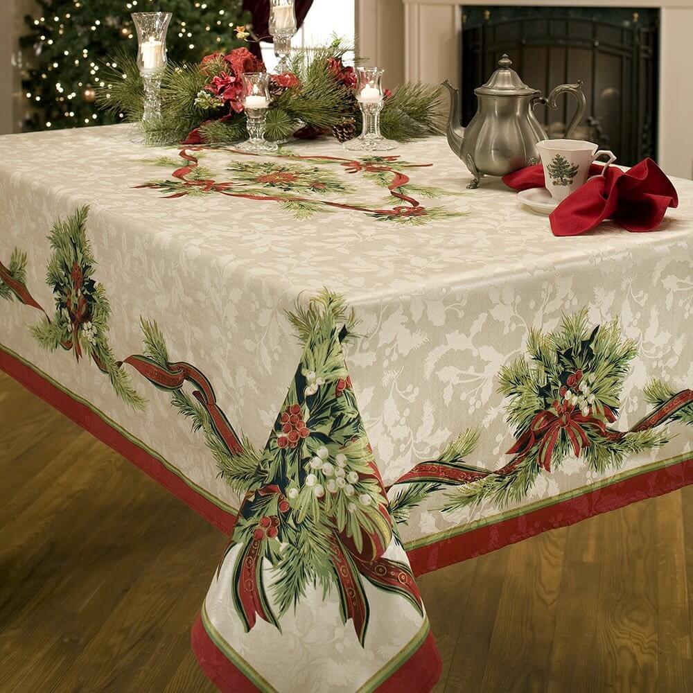 A Tablecloth Fit for Christmas Turkey