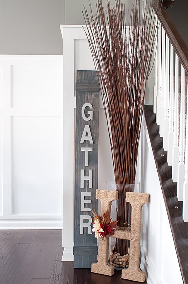 Dress Up Your Staircase Corner this Fall