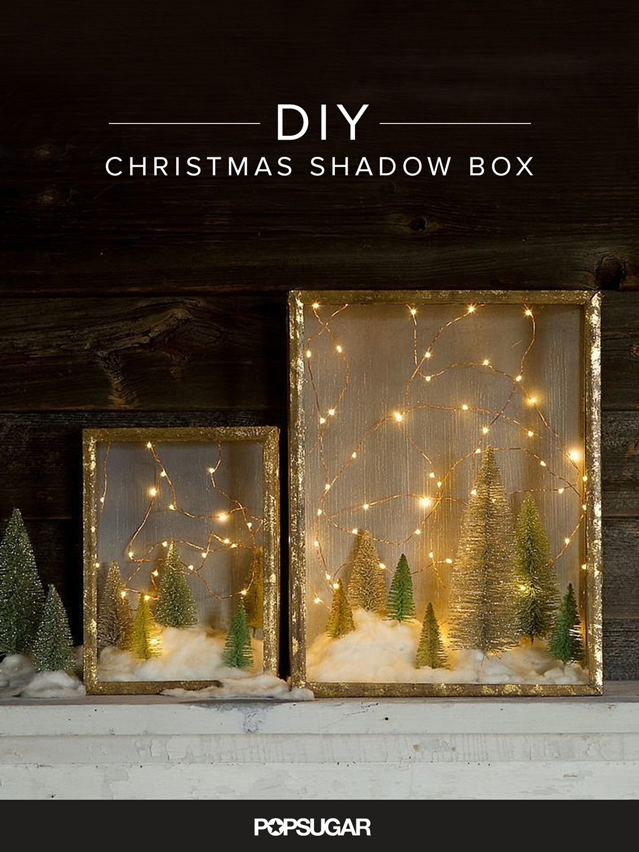 DIY Christmas Shadow Box Display