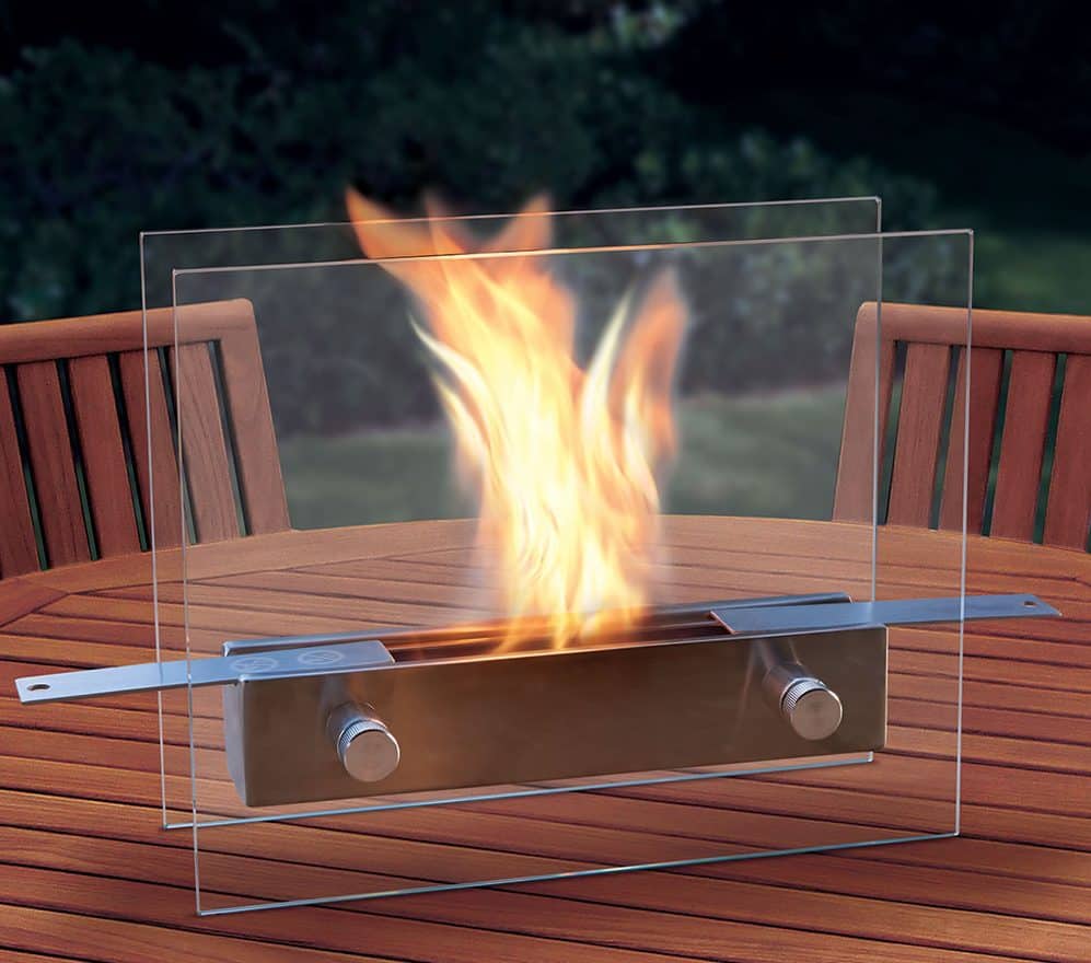 Regal Flame Lyon Fire Pit Tabletop Portable Bio Ethanol Fireplace