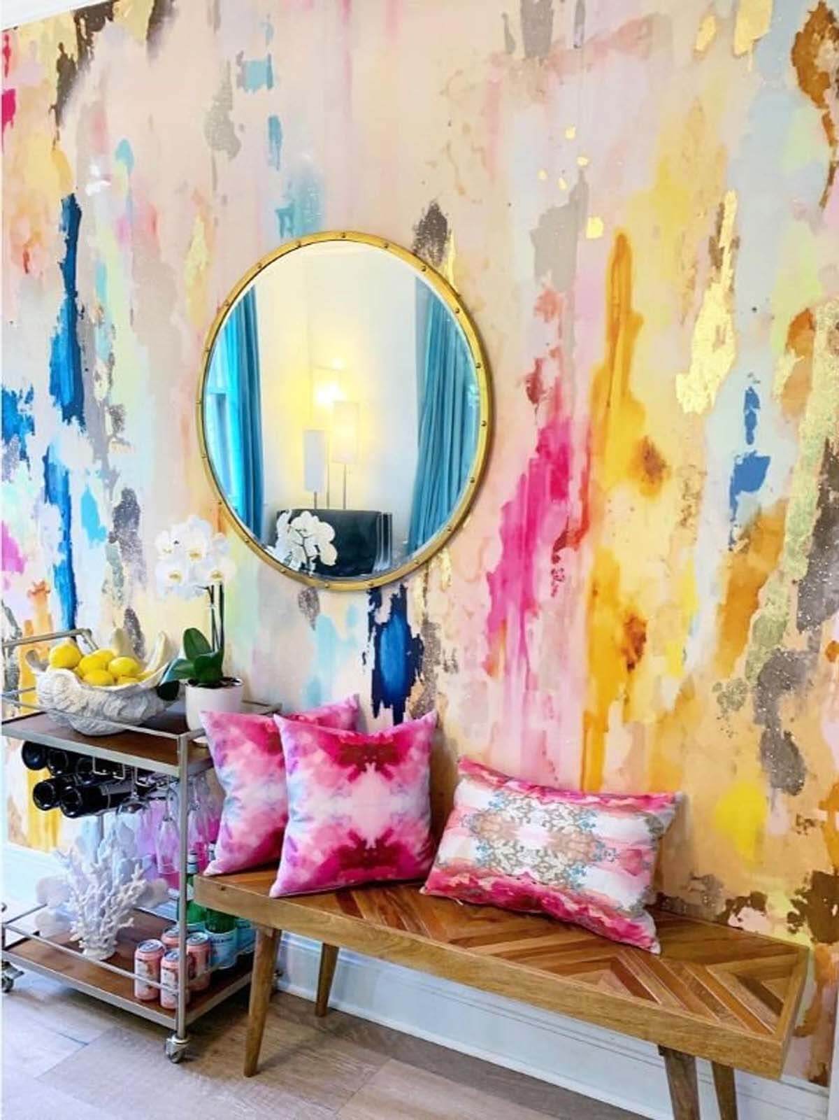 Colorful Abstract Removable Wallpaper Mural