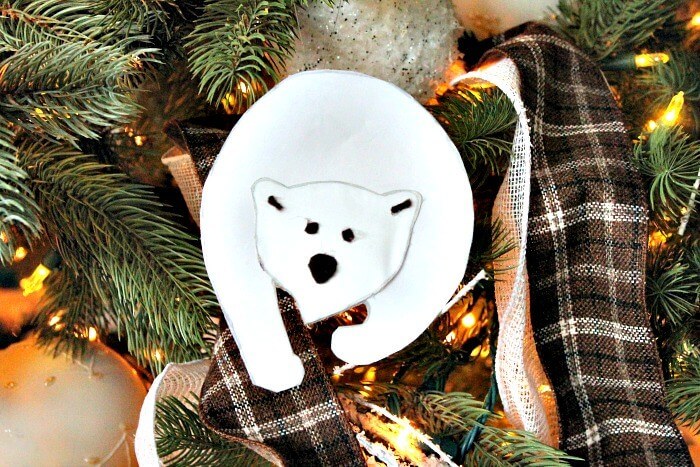 White Polar Bear Animal Decoration