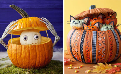 20 easy DIY carved pumpkins for your Halloween decor