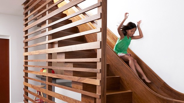 20 Playful and creative indoor slide and stair combination