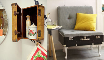 21 DIY things to do with old suitcases