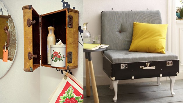 21 DIY things to do with old suitcases