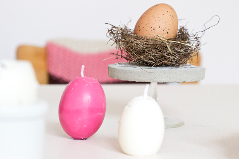 DIY Egg-Shaped Easter Soy Wax Candles