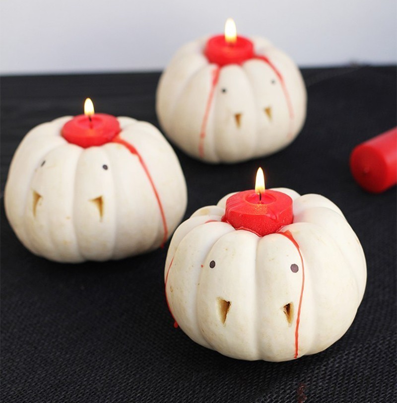 Vampire Pumpkin Candles