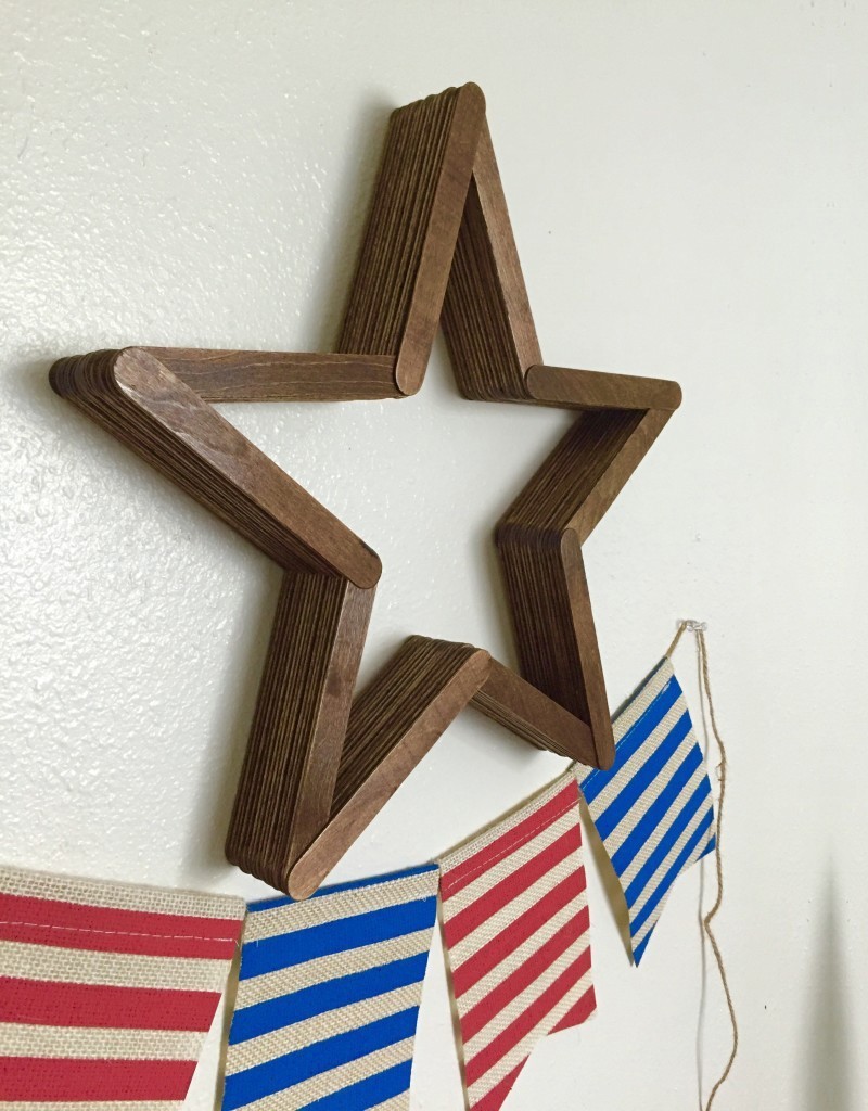 DIY Patriotic Wooden Star Decor